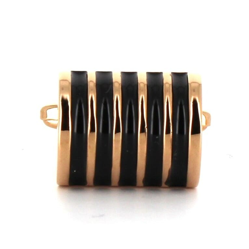 Gemelos Esmaltados Dorados y Negros