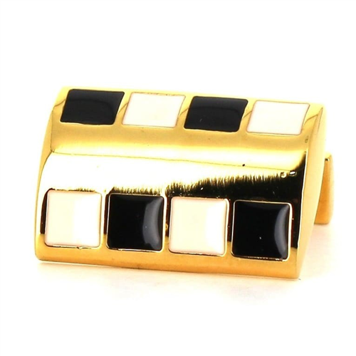 Gemelos Esmaltados Rectangulares Tricolor
