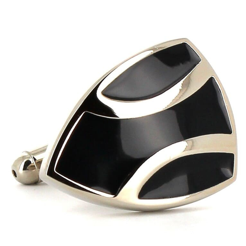 Gemelos Esmaltados Triangulares Negros
