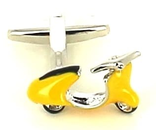 Gemelos Moto Scooter Vespa Amarilla