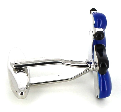 Gemelos Moto Scooter Vespa Azul