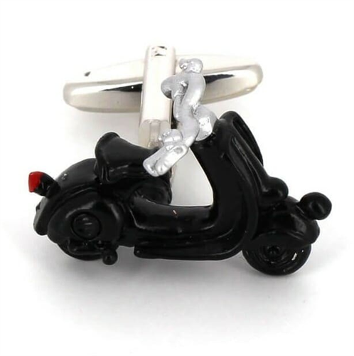 Gemelos Moto Scooter Vespa Negra