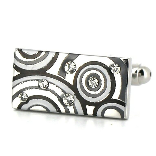 Gemelos Rectangulares con Brillantes
