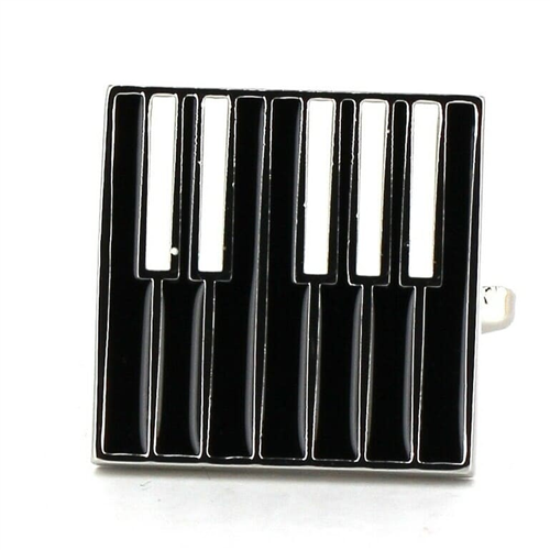 Gemelos Teclado Piano Negros