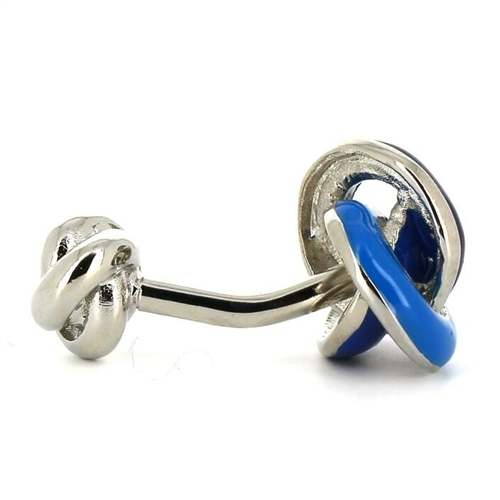 Gemelos Triple Nudo Azul