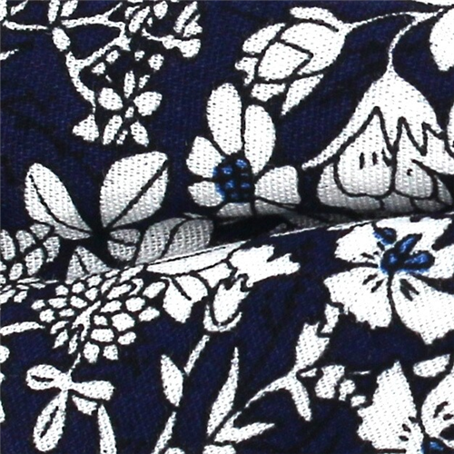 Pajarita Flores Azul Marino