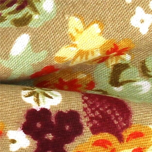 Pajarita Flores Beige