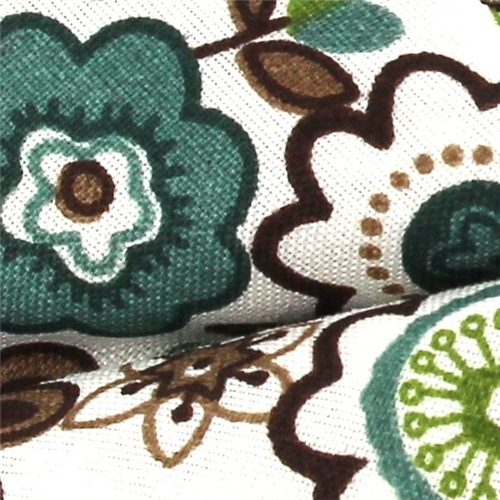 Pajarita Flores Blanca y Verde