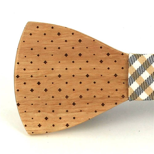 Pajarita Madera Motas