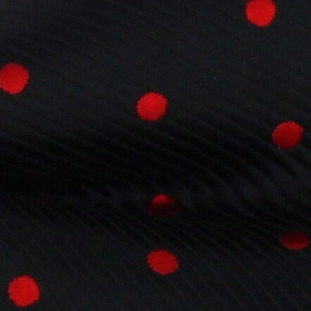 Pajarita Negra Lunares Rojos