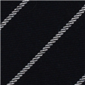 Corbata Estrecha Rayas Negra y Blanca