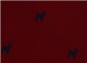 Corbata Perros Roja