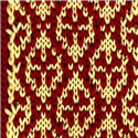 Corbata Punto Estampada Roja y Dorada
