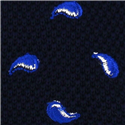 Corbata Punto Paisley Azul Oscuro