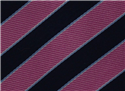 Corbata Rayas Rosa y Negra