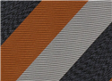Corbata Rayas Tricolor Naranja