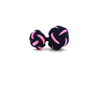 Gemelos Bola Grande Negro y Rosa