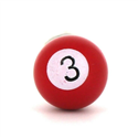 Gemelos Bolas Billar Rojo 3