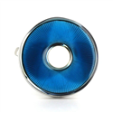 Gemelos Esmaltados Circulares Azules