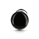 Gemelos Esmaltados Doble Bola Negros III