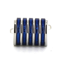 Gemelos Esmaltados Rayas Azules