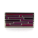 Gemelos Esmaltados Rectangulares Tricolor I