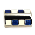 Gemelos Esmaltados Rectangulares Tricolor II