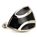Gemelos Esmaltados Triangulares Negros