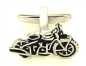 Gemelos Moto Harley Davidson Negra y Plateada