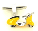 Gemelos Moto Scooter Vespa Amarilla