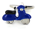 Gemelos Moto Scooter Vespa Azul