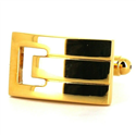 Gemelos Rectangulares Dorados