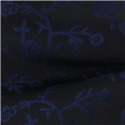 Pajarita Flores Azul Oscuro