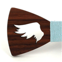 Pajarita Madera Hueca Alas