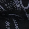 Pajarita Paisley Negra y Gris