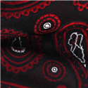 Pajarita Paisley Negra y Roja