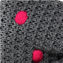 Pajarita Punto Gris Lunares Magenta