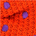 Pajarita Punto Naranja Lunares Morados