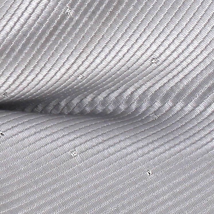 Pajarita Gris Plata Puntos Brillantes