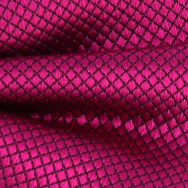 Pajarita Lisa Cuadritos Fucsia