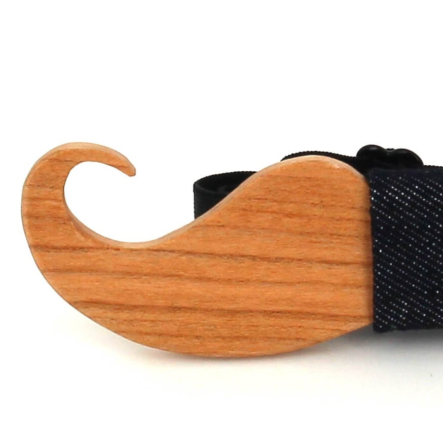 Pajarita Madera Bigote