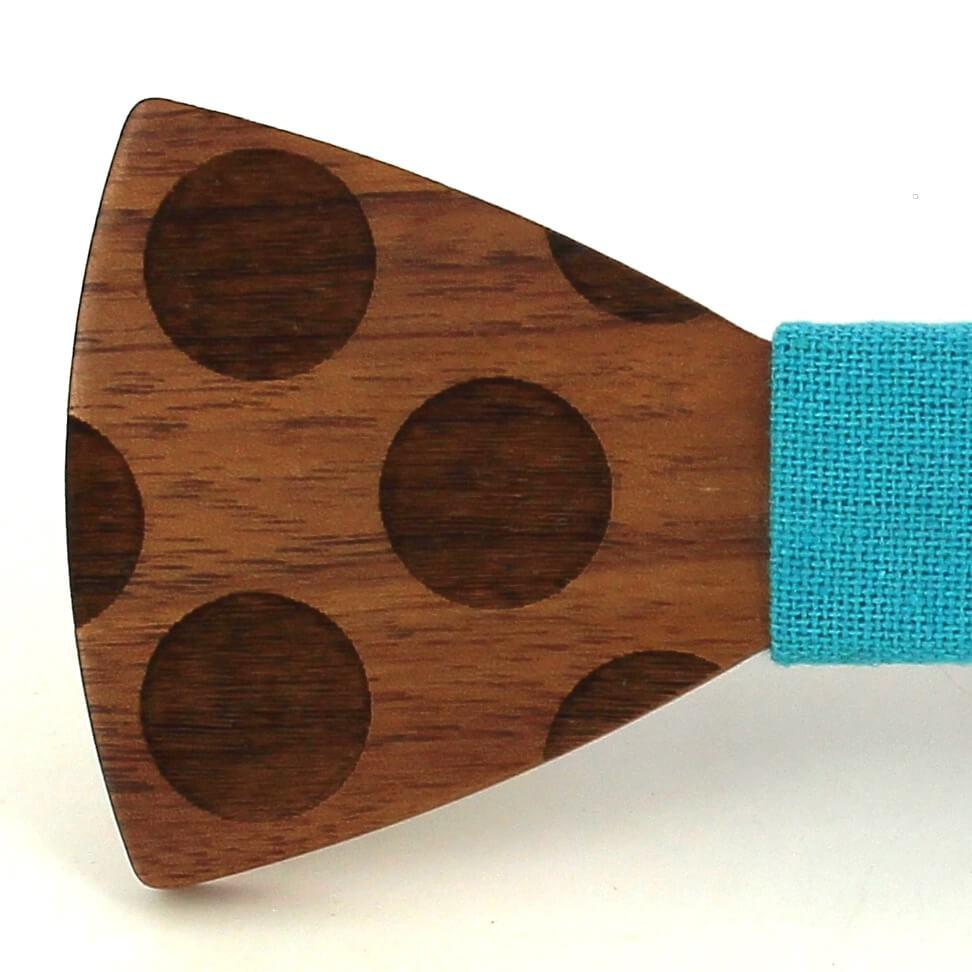 Pajarita Madera Círculos