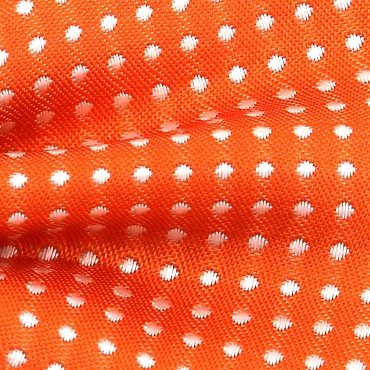 Pajarita Naranja Puntos Blancos