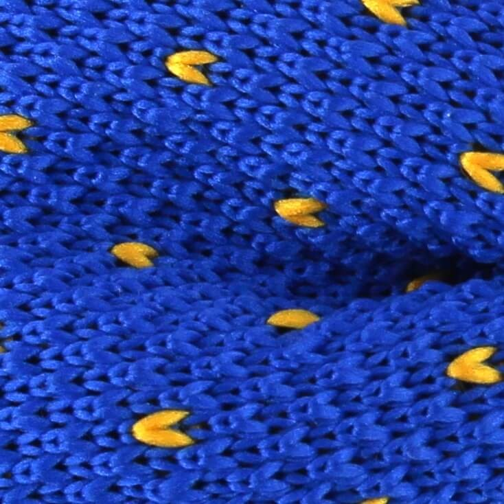 Pajarita Punto Azul Motas Amarillas