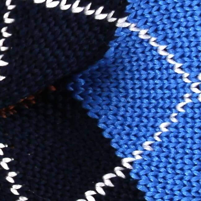 Pajarita Punto Cuadros Azules