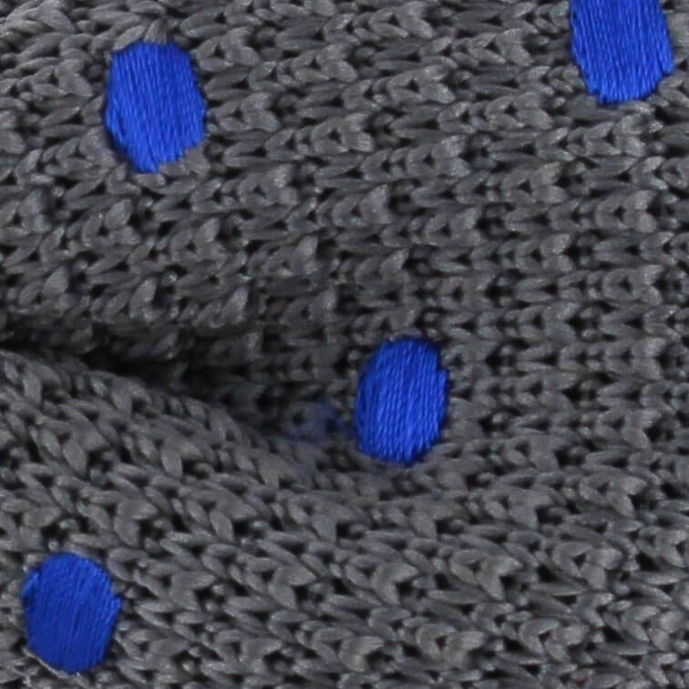 Pajarita Punto Gris Lunares Azules
