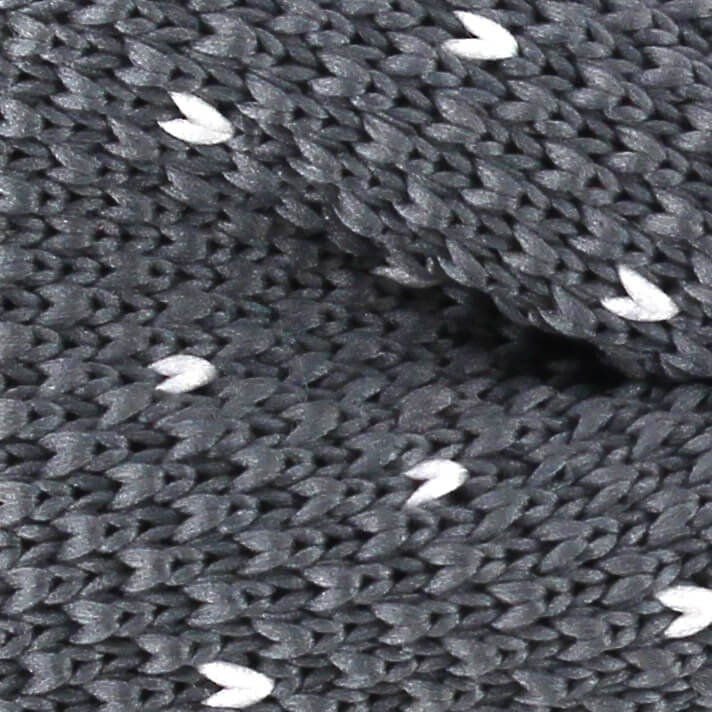 Pajarita Punto Gris Motas Blancas