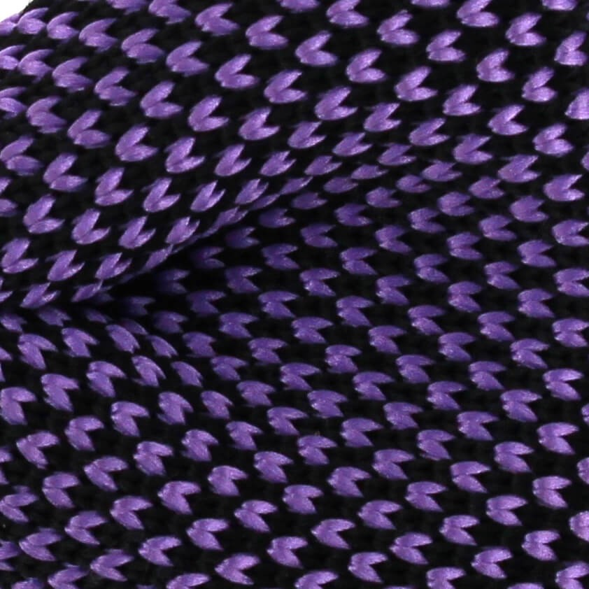 Pajarita Punto Moteada Negra y Morada