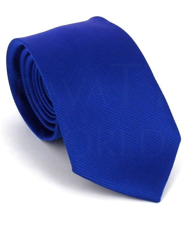 Schmale blaue Krawatte