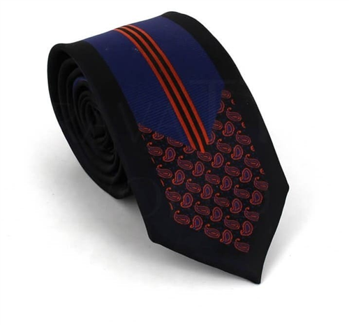 Moderne schmale Krawatte in Multicolor